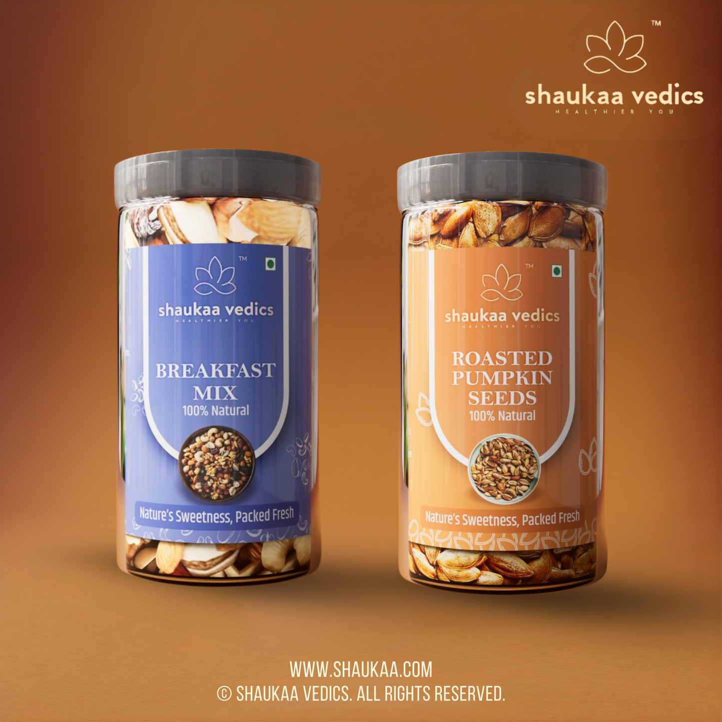 Breakfast mix and Roasted Pumpkin Seeds Combo