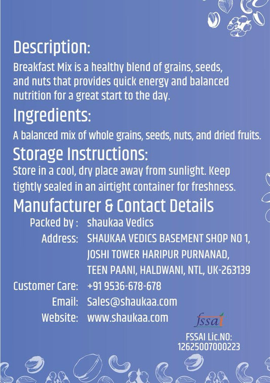 Healthy Breakfast Mix – Nutritious Grain, Seed & Nut Blend