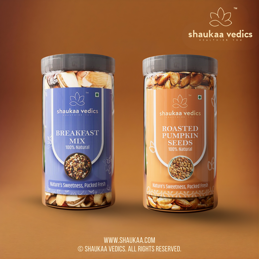 Breakfast mix and Roasted Pumpkin Seeds Combo