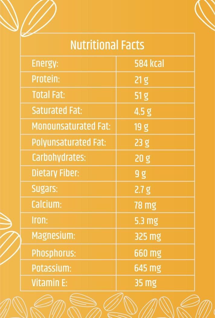 Premium Sunflower Seeds – Protein-Rich & Nutrient-Dense Healthy Snack
